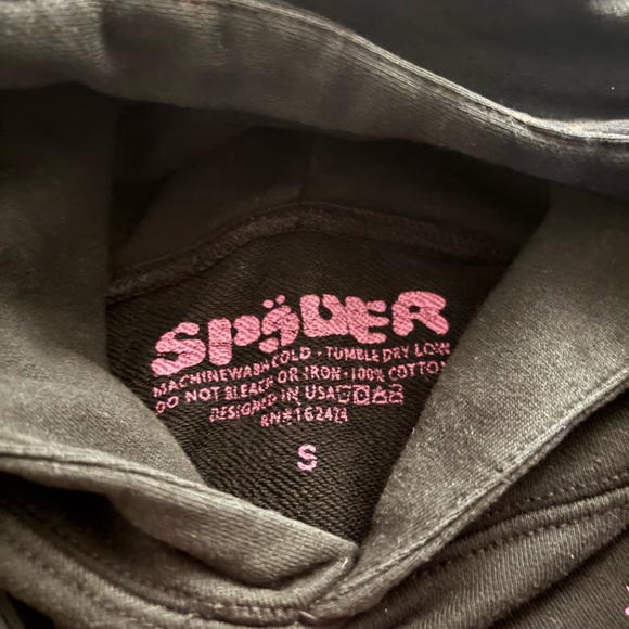 Sp5der P*NK hoodie Black small (OG) - Picture 2 of 4